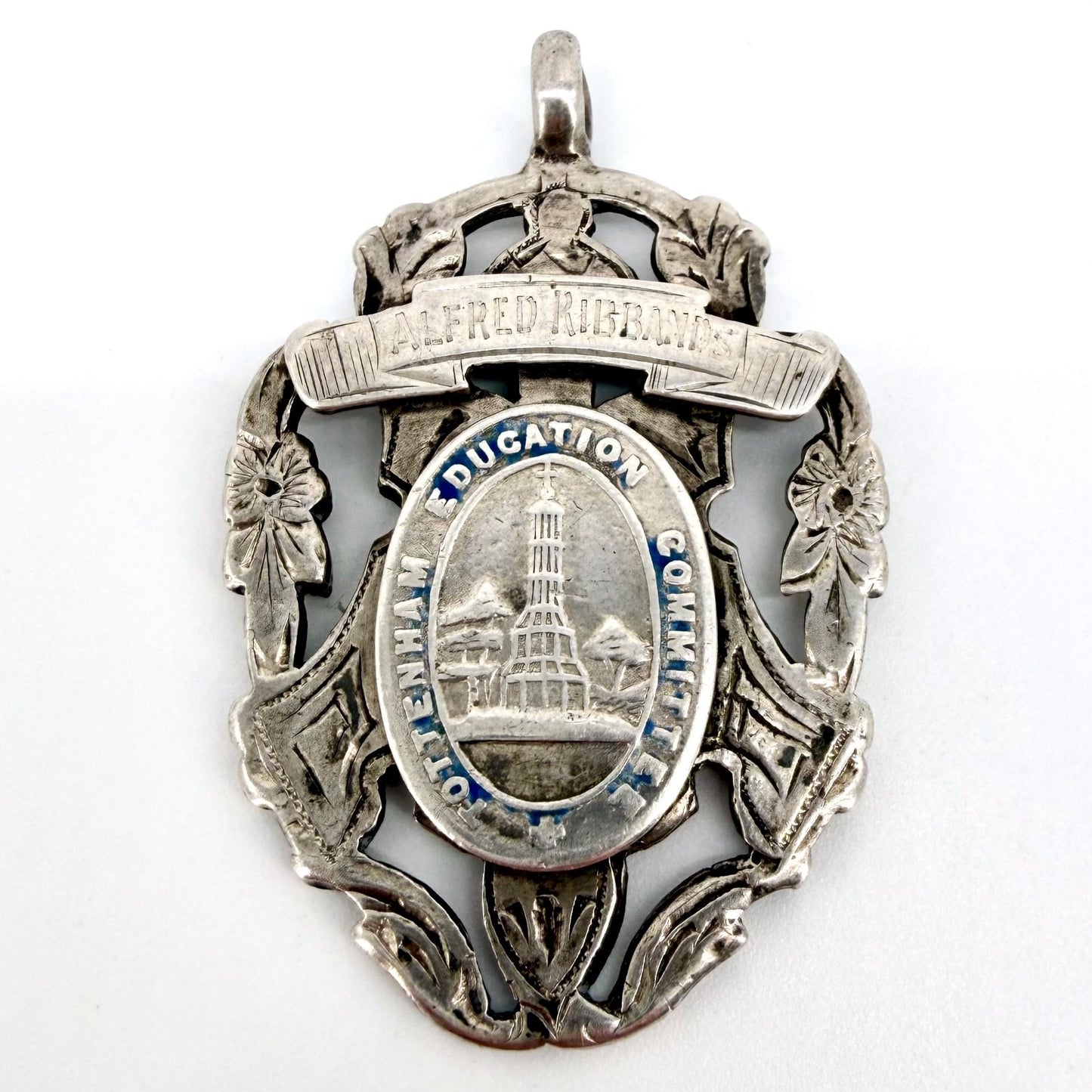 Antique Silver Tottenham Education Fob Medal – 1904, Horace George Croneen