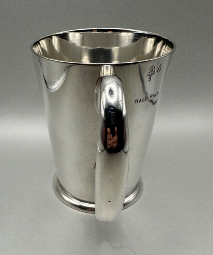 Antique Silver Plated ½ Pint Tankard Cup Mug - Hotel & General EPNS