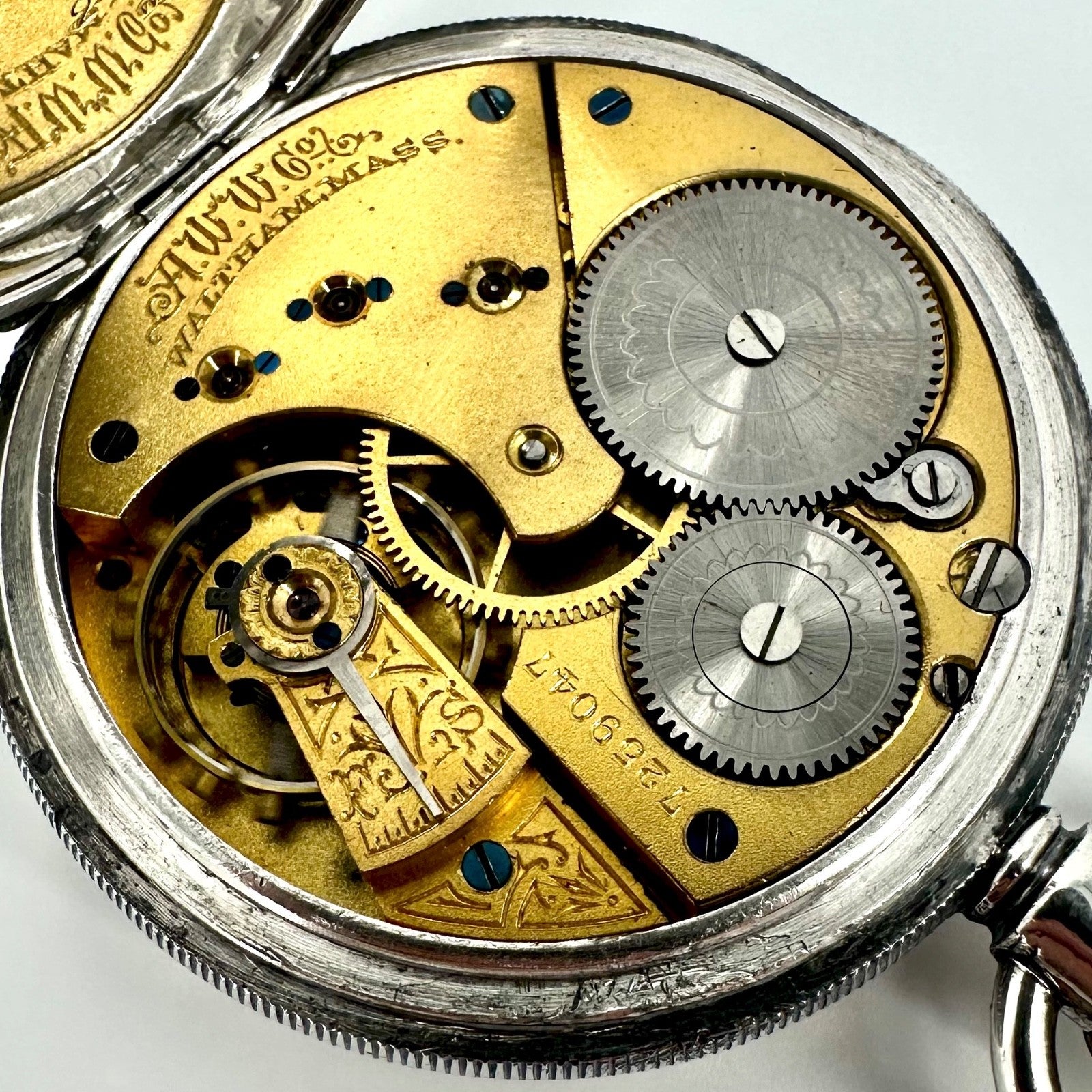 Antique Silver Waltham Pocket Watch, Bond St. Grade, 13 Jewels, 1898 - Working