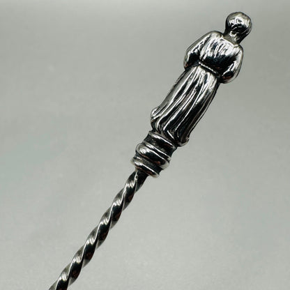 Victorian Sterling Silver Apostle Handle Sugar Sifter Spoon – Birmingham 1893