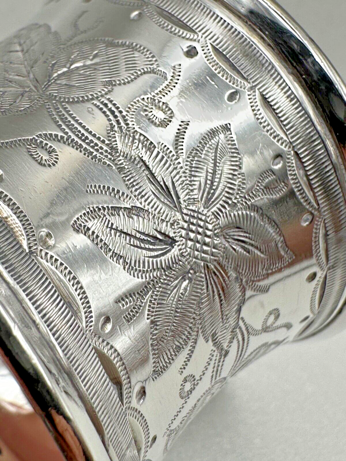 Antique Sterling Silver Napkin Ring - Sheffield 1875 - James Dixon & Sons