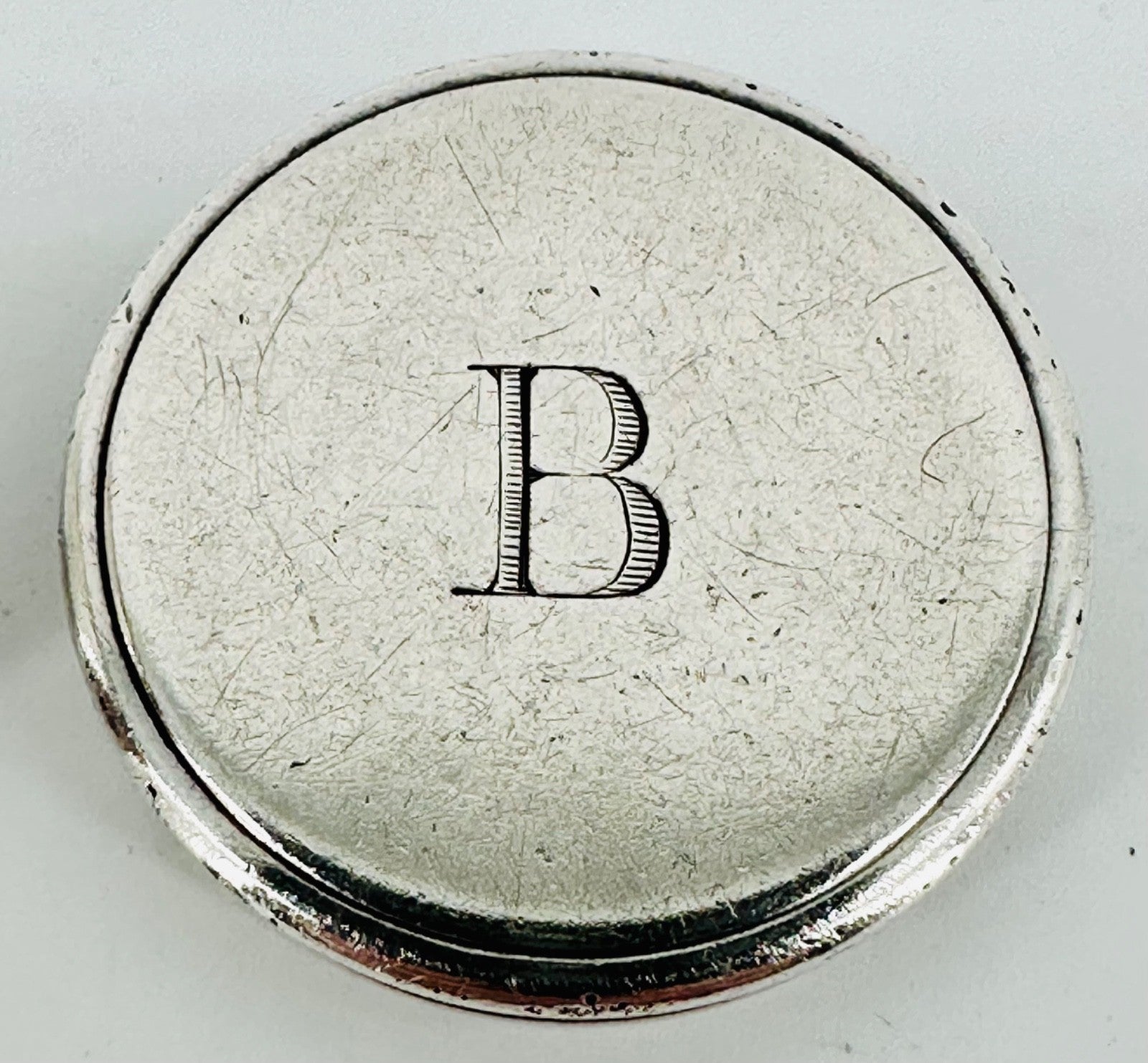 Antique Solid Silver Holy Oil Stock – Birmingham 1908 R & T.W. – Screw Lid