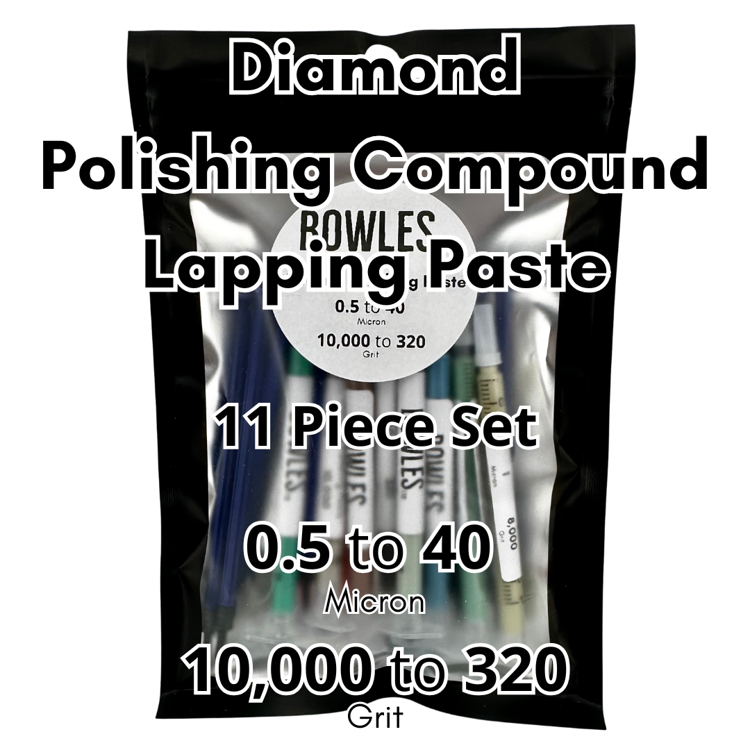 Diamond Polishing Compound Lapping Paste Set 11x1ml 0.5–40µm (320–10000 Grit)