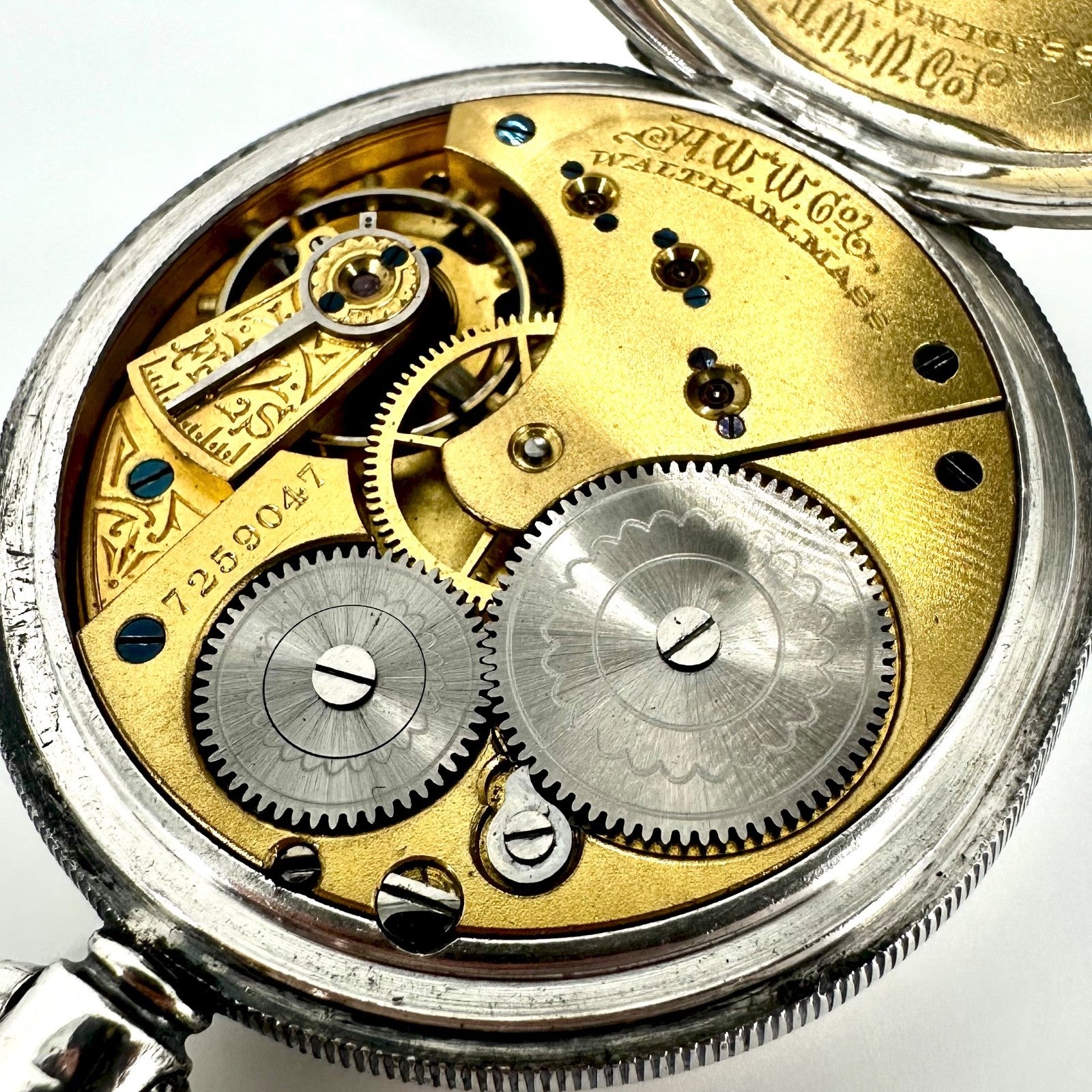 Antique Silver Waltham Pocket Watch, Bond St. Grade, 13 Jewels, 1898 - Working