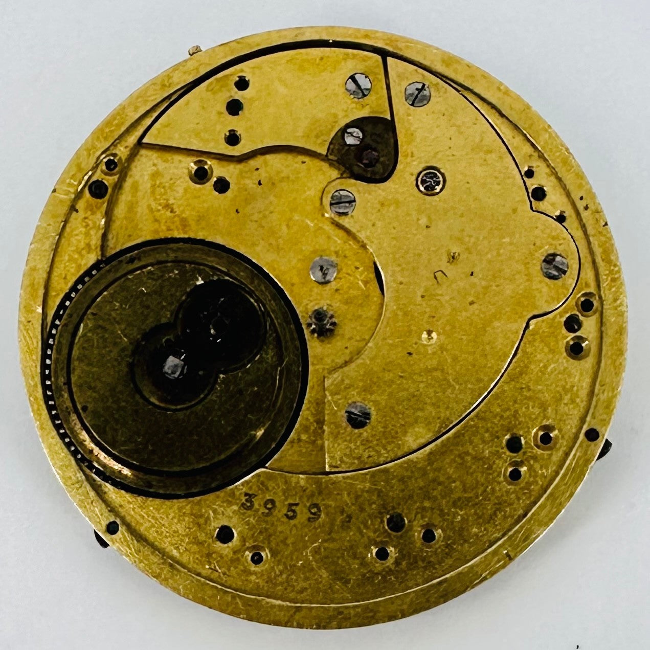 Antique Lion Genève Pocket Watch Movement, Key Wound, Working – 36.1mm