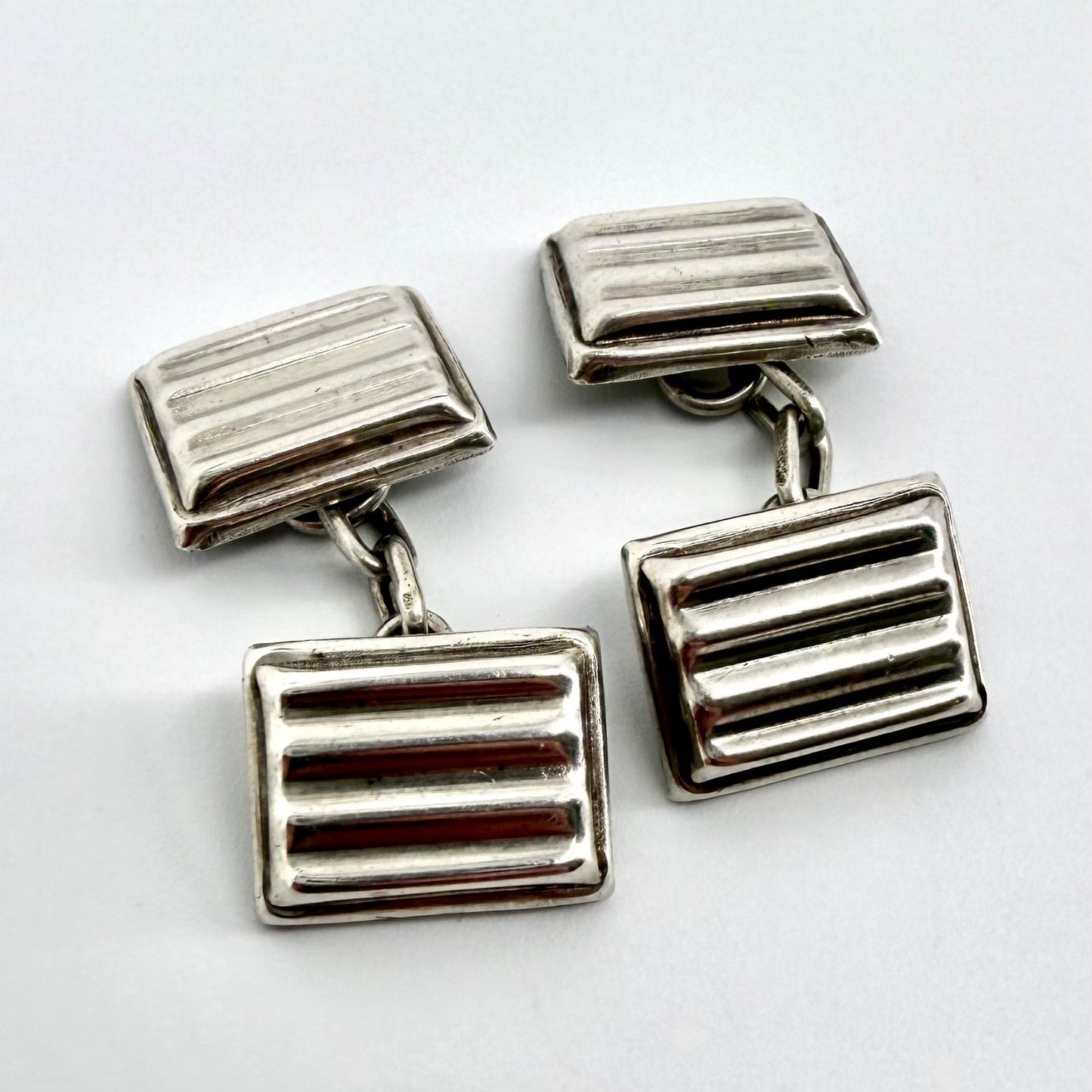 Vintage Solid Silver Cufflinks – Hallmarked London 1946 – RM Ltd