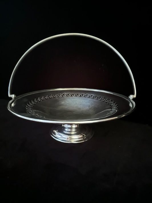 Antique Silver Plated Dish Bowl With Handle - William Suckling & Son