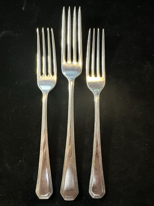 3 Silver Plated Forks - Mappin & Webb - Mappin Plate