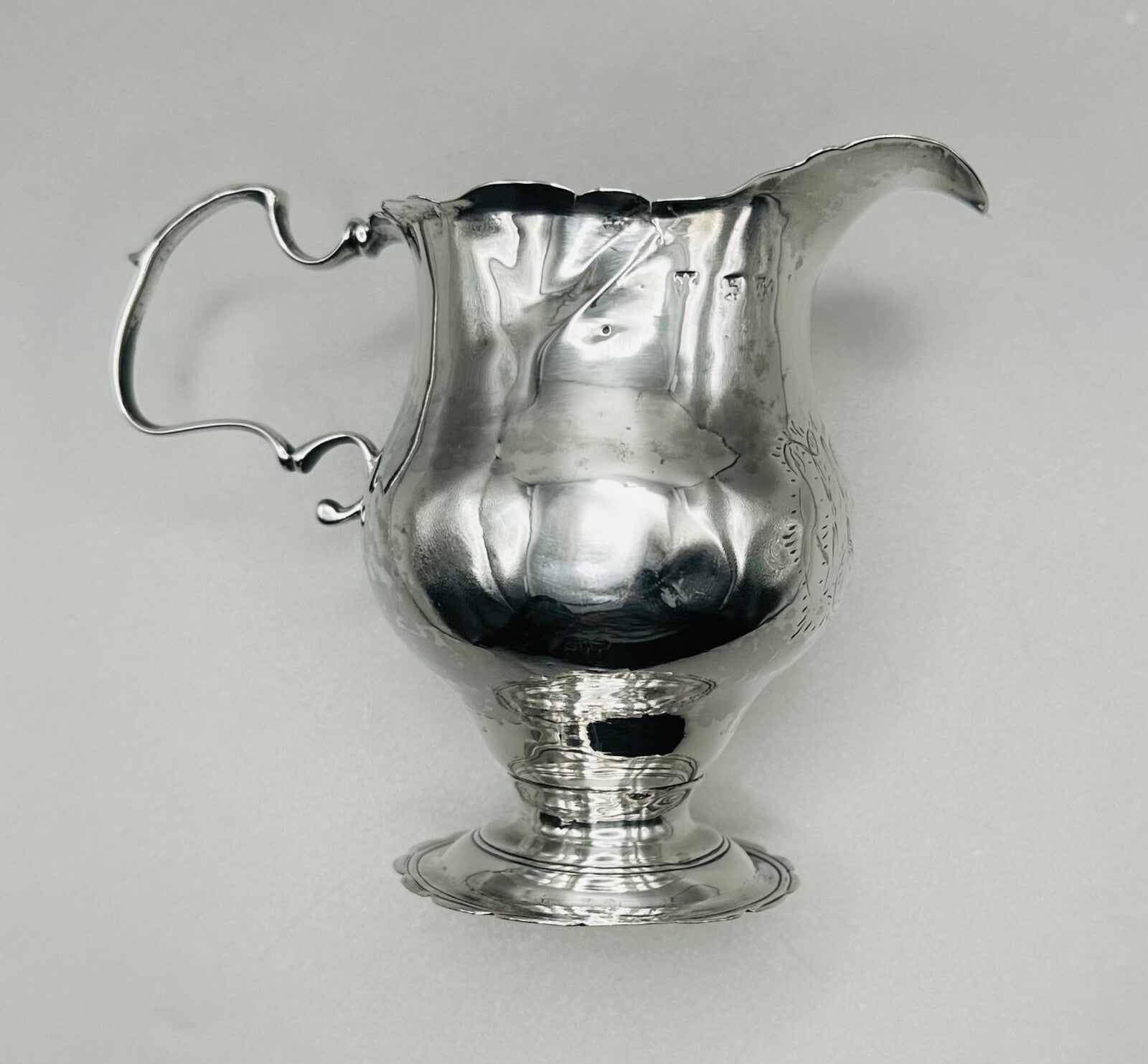 Antique Georgian Silver Cream Jug - London Hallmarks