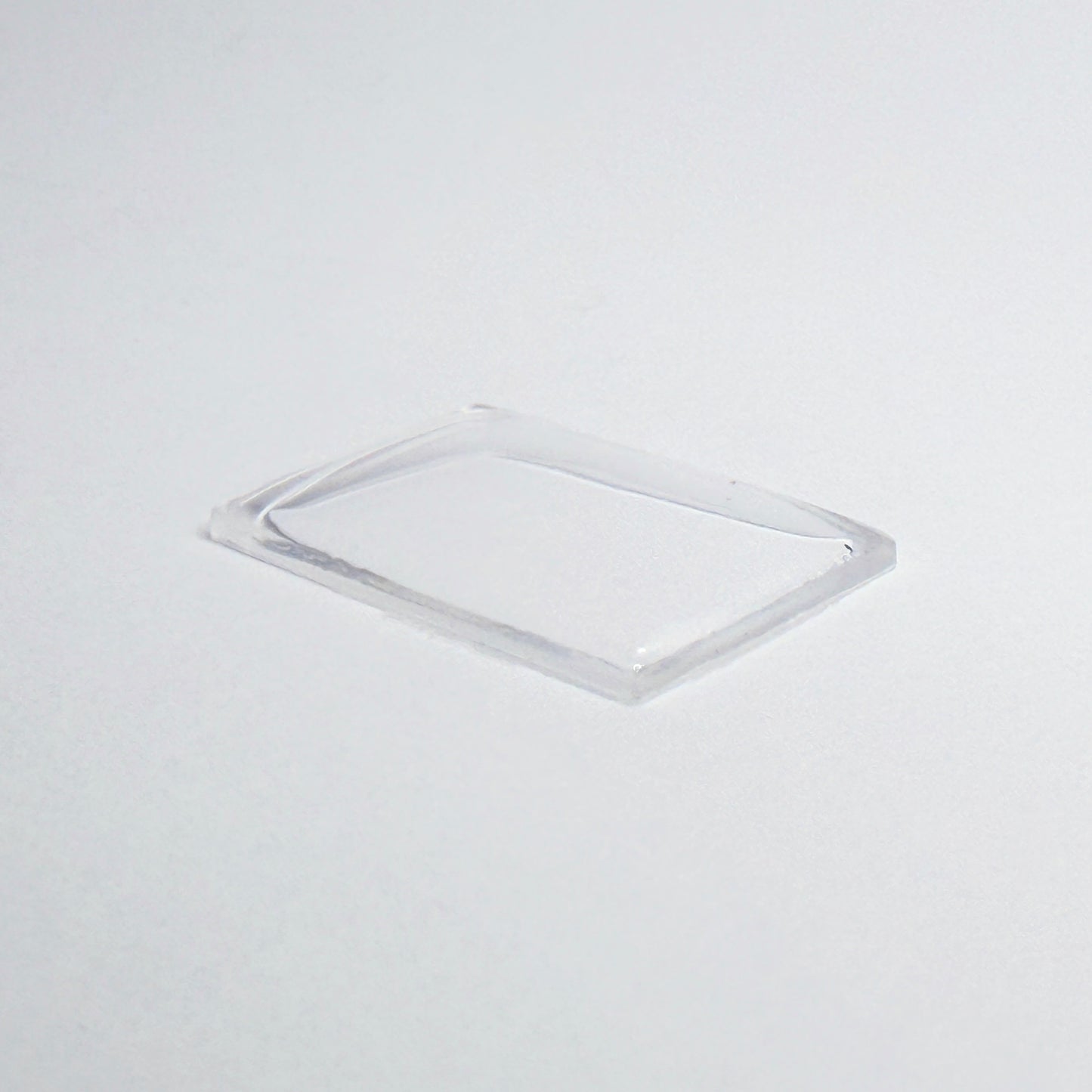 Rectangle Domed - Bottom Edges Flat - G-S Flexo Acrylic Watch Crystals - Vintage New Old Stock