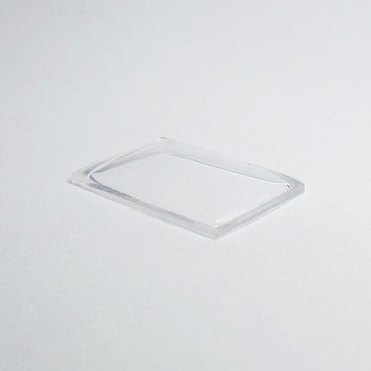 Rectangle Domed - Bottom Edges Flat - G-S Flexo Acrylic Watch Crystals - Vintage New Old Stock
