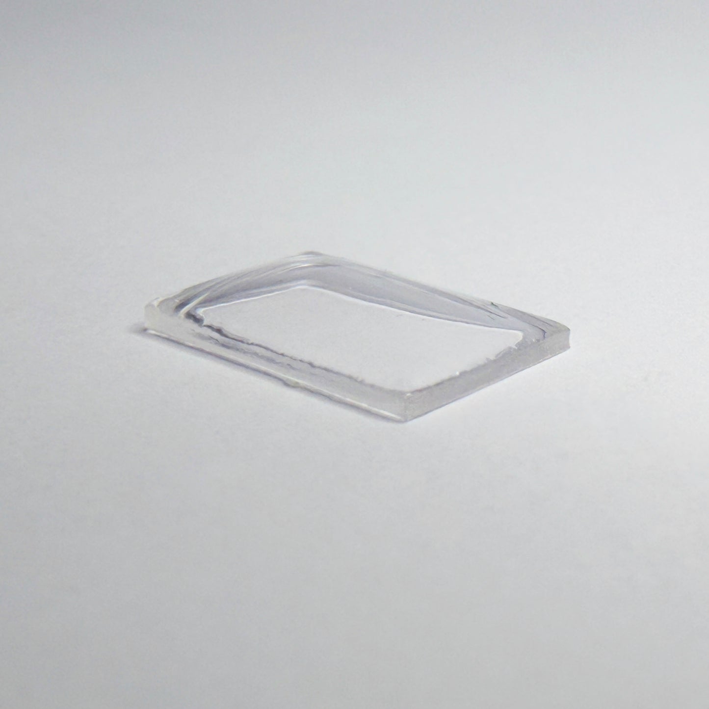 Rectangle Domed - Bottom Edges Flat - G-S Flexo Acrylic Watch Crystals - Vintage New Old Stock