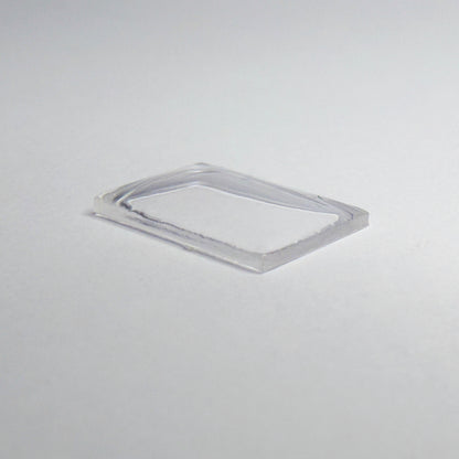 Rectangle Domed - Bottom Edges Flat - G-S Flexo Acrylic Watch Crystals - Vintage New Old Stock