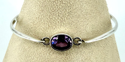 Kit Heath 925 Sterling Silver Amethyst Bangle – Edinburgh Hallmark