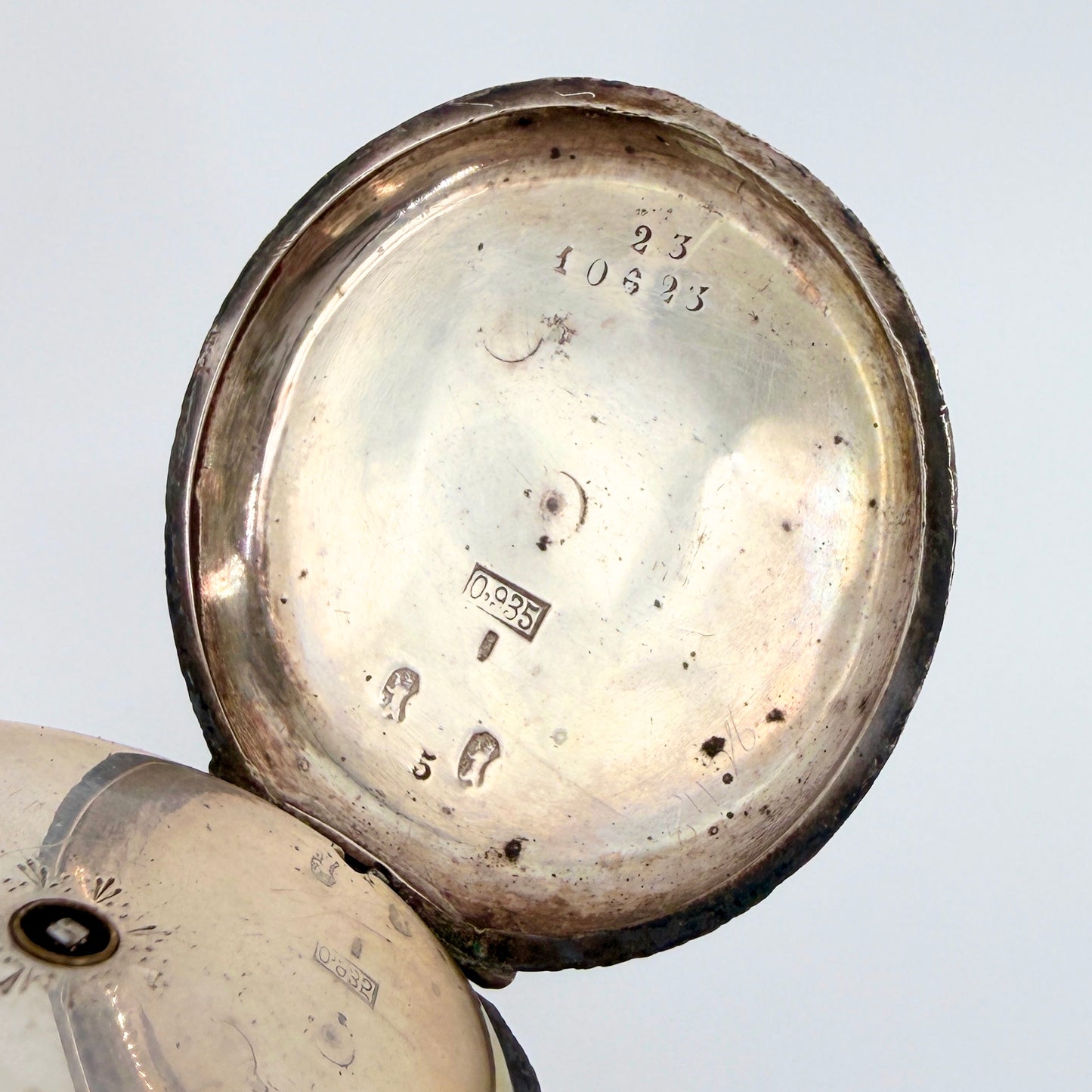 Antique Swiss Silver Cased Pocket Watch - Working