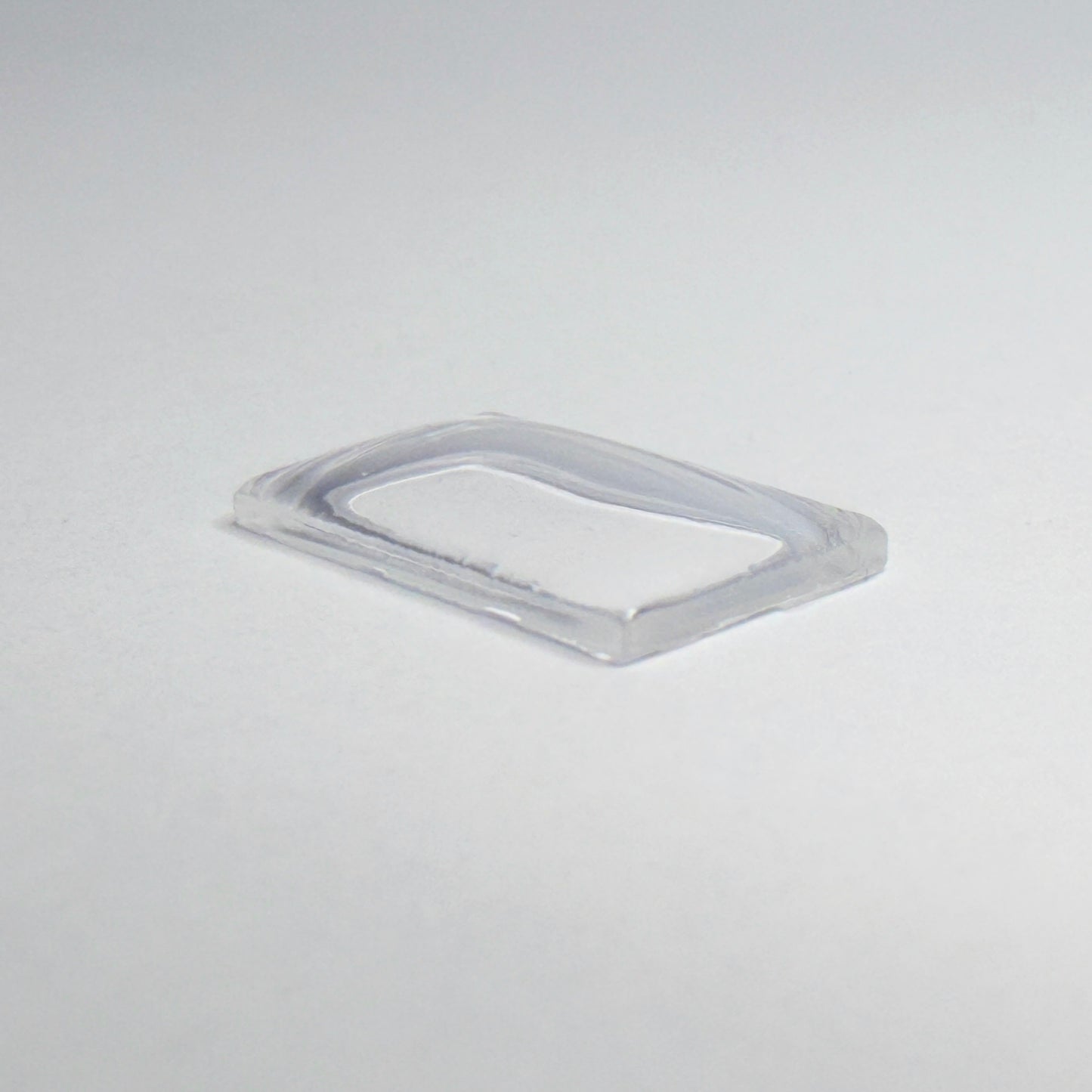 Rectangle Domed - Bottom Edges Flat - G-S Flexo Acrylic Watch Crystals - Vintage New Old Stock