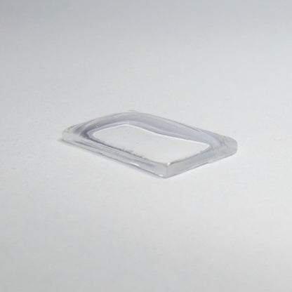 Rectangle Domed - Bottom Edges Flat - G-S Flexo Acrylic Watch Crystals - Vintage New Old Stock