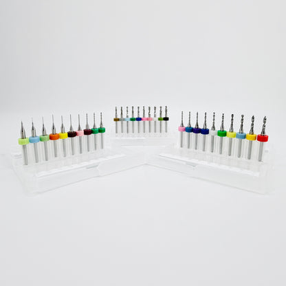 Tungsten Carbide Mini Micro Drill Bit Sets - PCB, Watchmaking, Jewellery - 0.1 - 3.0 mm