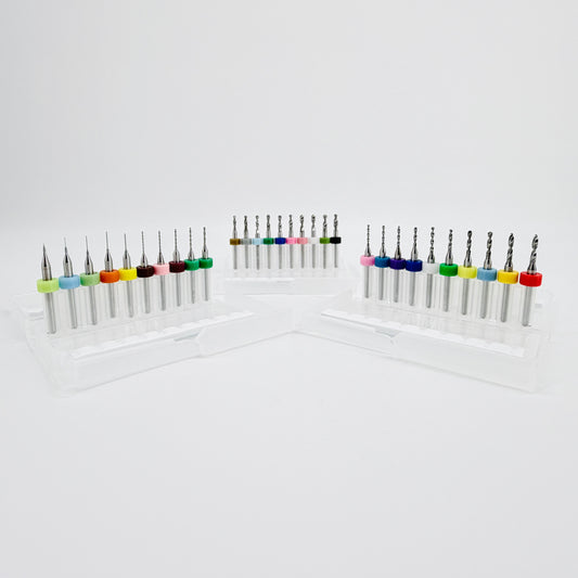 Tungsten Carbide Mini Micro Drill Bit Sets - PCB, Watchmaking, Jewellery - 0.1 - 3.0 mm