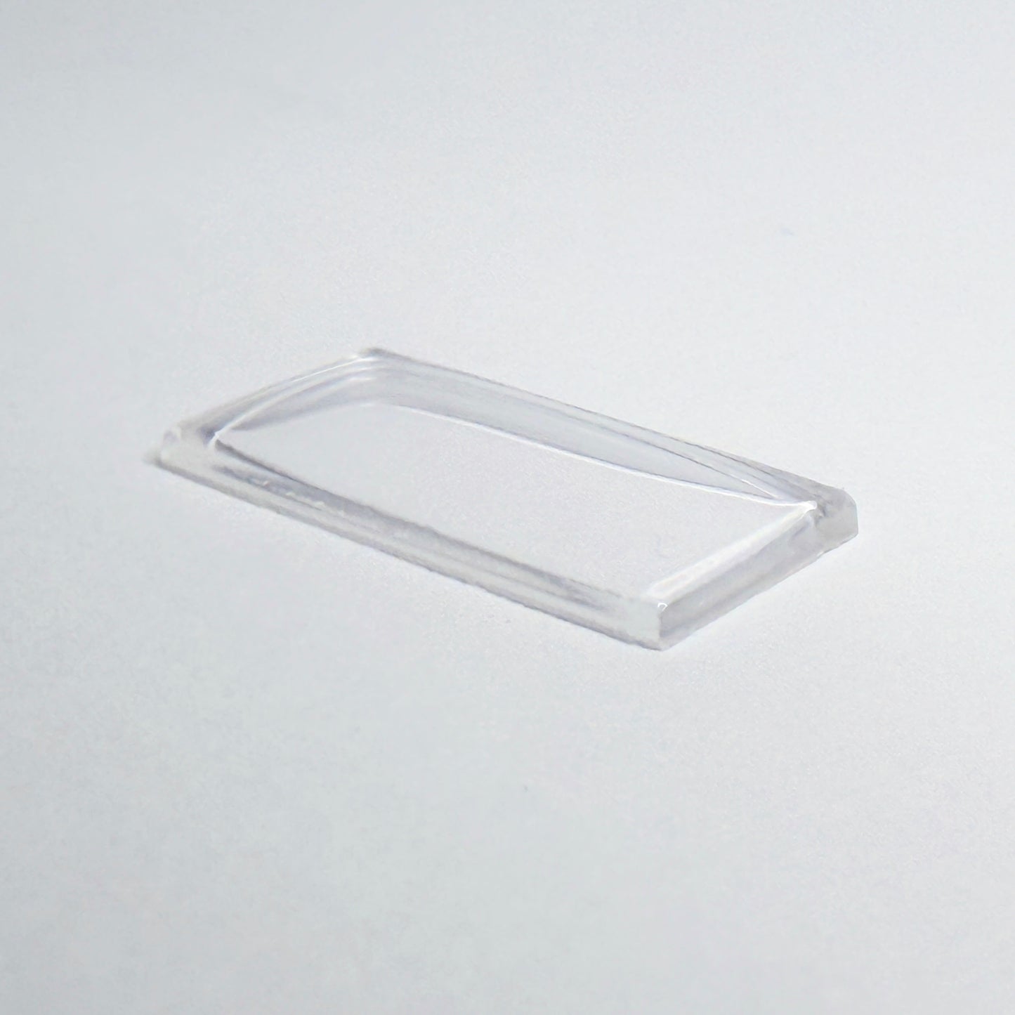 Rectangle Domed - Bottom Edges Flat - G-S Flexo Acrylic Watch Crystals - Vintage New Old Stock