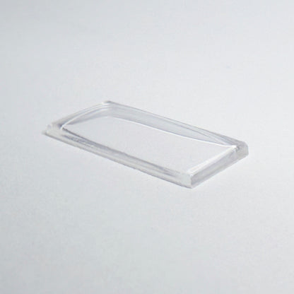 Rectangle Domed - Bottom Edges Flat - G-S Flexo Acrylic Watch Crystals - Vintage New Old Stock