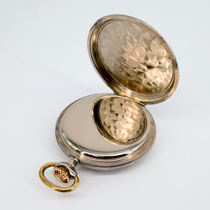 Waltham 17 Jewel Pocket Watch – Swiss Unitas Movement – Working