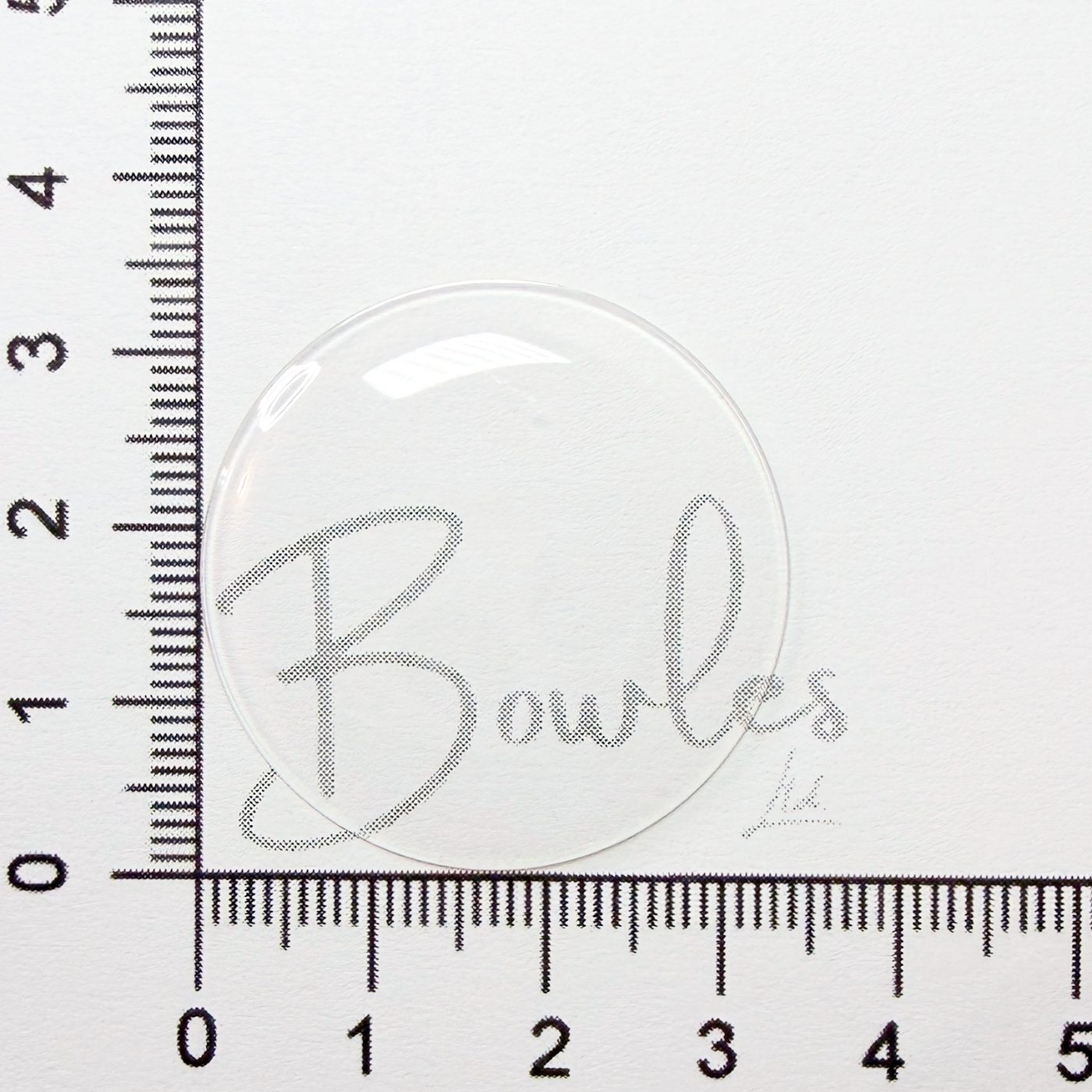 Antique New Old Stock — 33.7 mm — Round Low Dome — Mineral Glass Watch Crystal — WC0005/162 - image 1