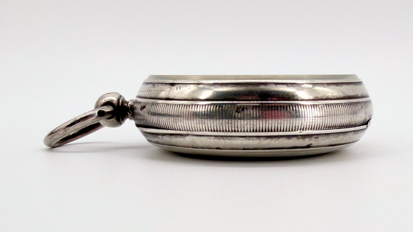Antique Silver J.W. Benson “The Ludgate” Pocket Watch - London 1887 - Working