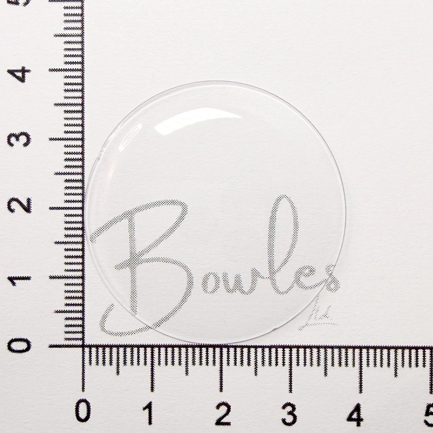Antique New Old Stock — 38.0 mm — Round Low Dome — Mineral Glass Watch Crystal — WC0005/167 - image 1