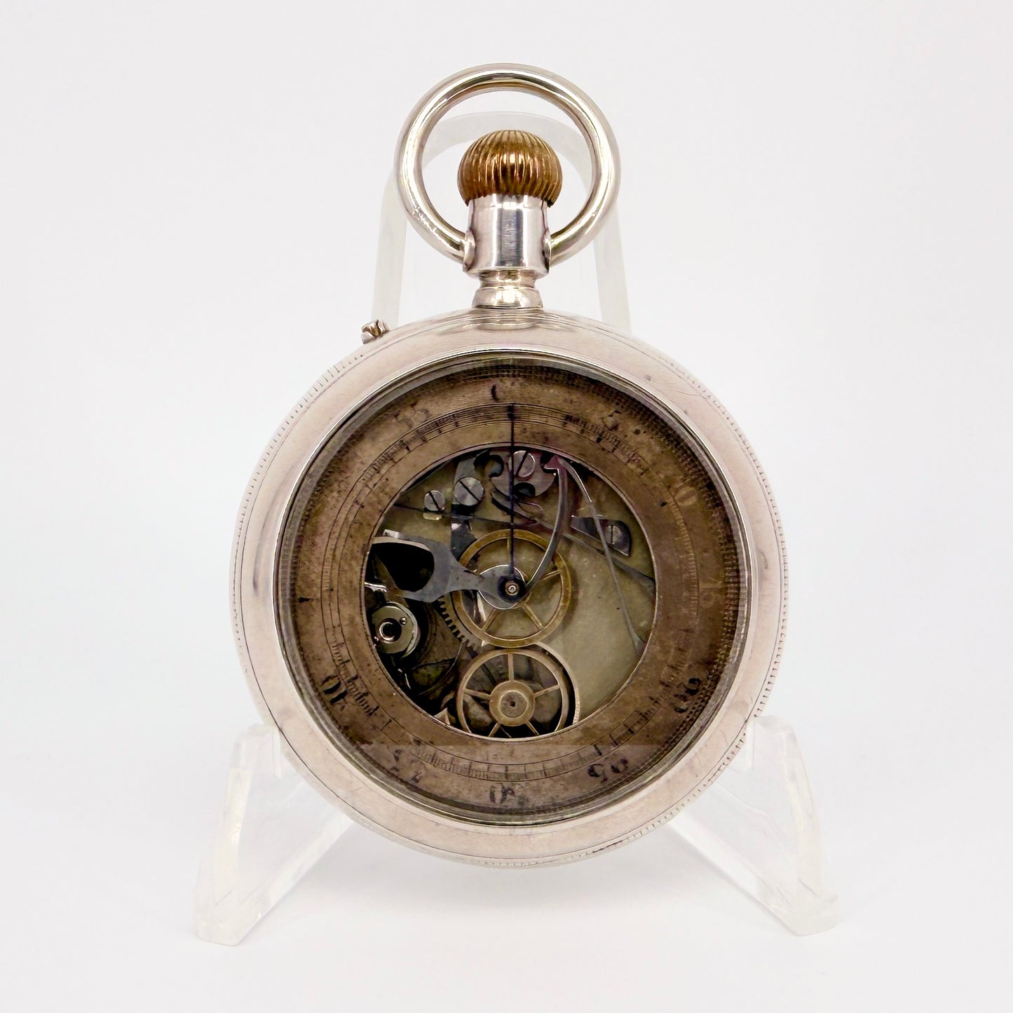 Antique Double-Sided Chronograph Pocket Watch – Working