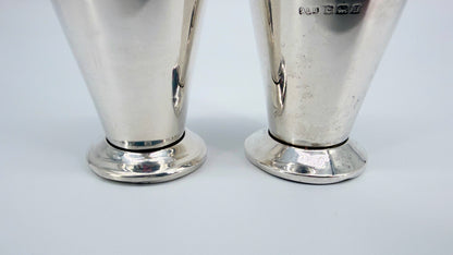 Antique Sterling Silver Salt & Pepper Pots – Birmingham 1932 – A. L. Davenport