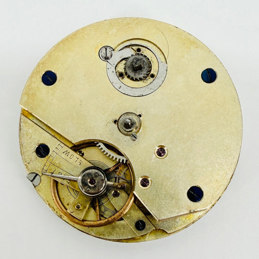 Antique Pocket Watch Movement – 42.3mm – Spares or Repair