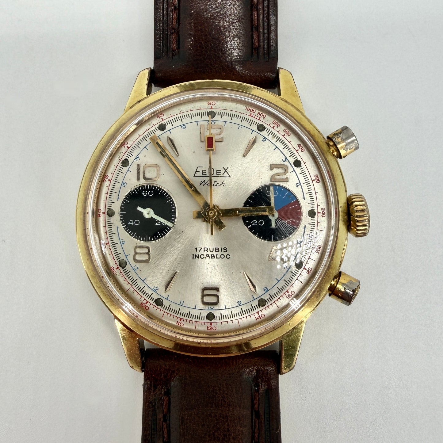 Vintage Fedex Chronograph Watch - Valjoux 7733