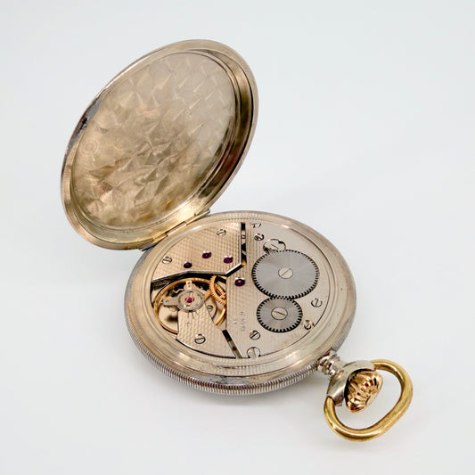 Waltham 17 Jewel Pocket Watch – Swiss Unitas Movement – Working