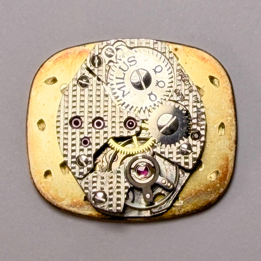 FEF 6665 "Milus" Watch Movement & Dial - Swiss Made - Working