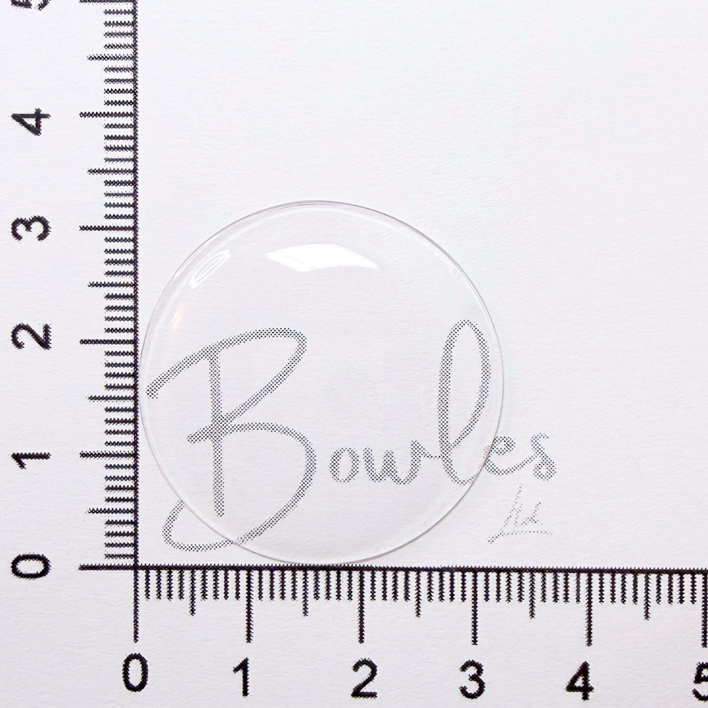 32.2mm Round Medium Dome Mineral Glass Watch Crystal - Antique New Old Stock - image 1