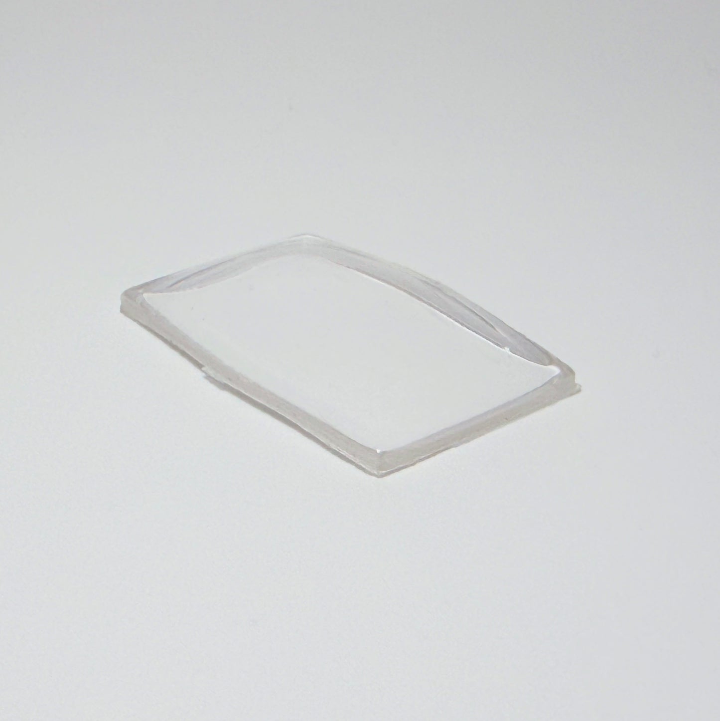 Hexagon - Bottom Edge Curved (Long Sides) - G-S Flexo Acrylic Watch Crystals - Vintage New Old Stock