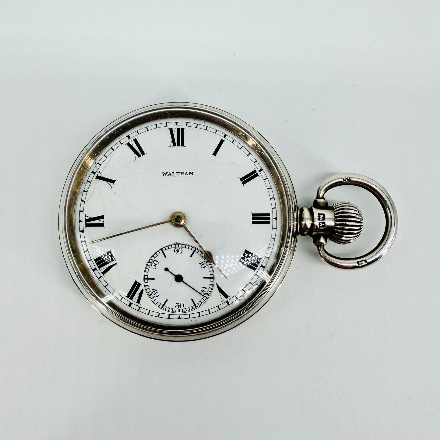 Antique Waltham "Royal" Pocket Watch - 1903 Movement - 1925 Silver Dennison Case - Working