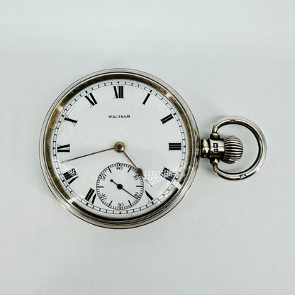 Antique Waltham "Royal" Pocket Watch - 1903 Movement - 1925 Silver Dennison Case - Working
