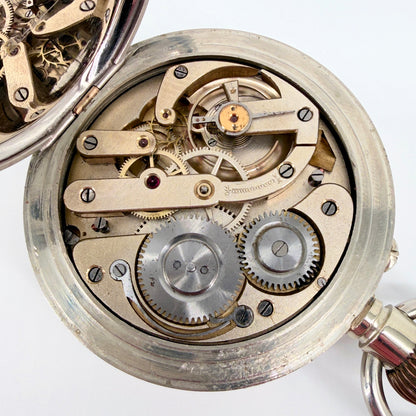 Antique DOXA Goliath Swiss Pocket Watch - 66mm - Working