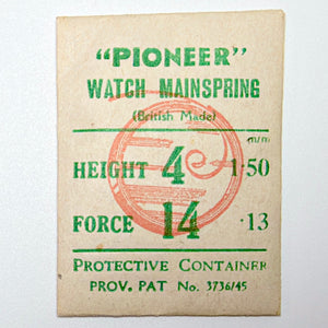 Pioneer Mainspring - H 1.5 mm × T 0.13 mm