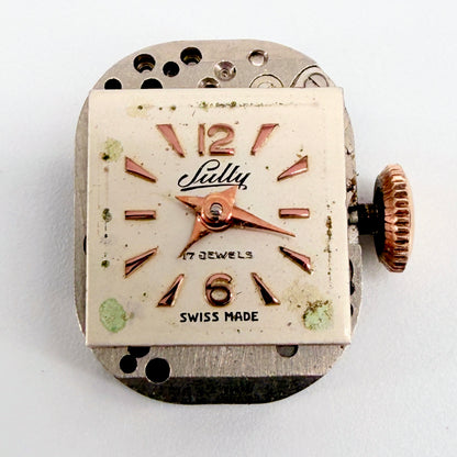 Vintage Sully Gold Plated Ring Watch – AS 976 – 17 Jewels – Working