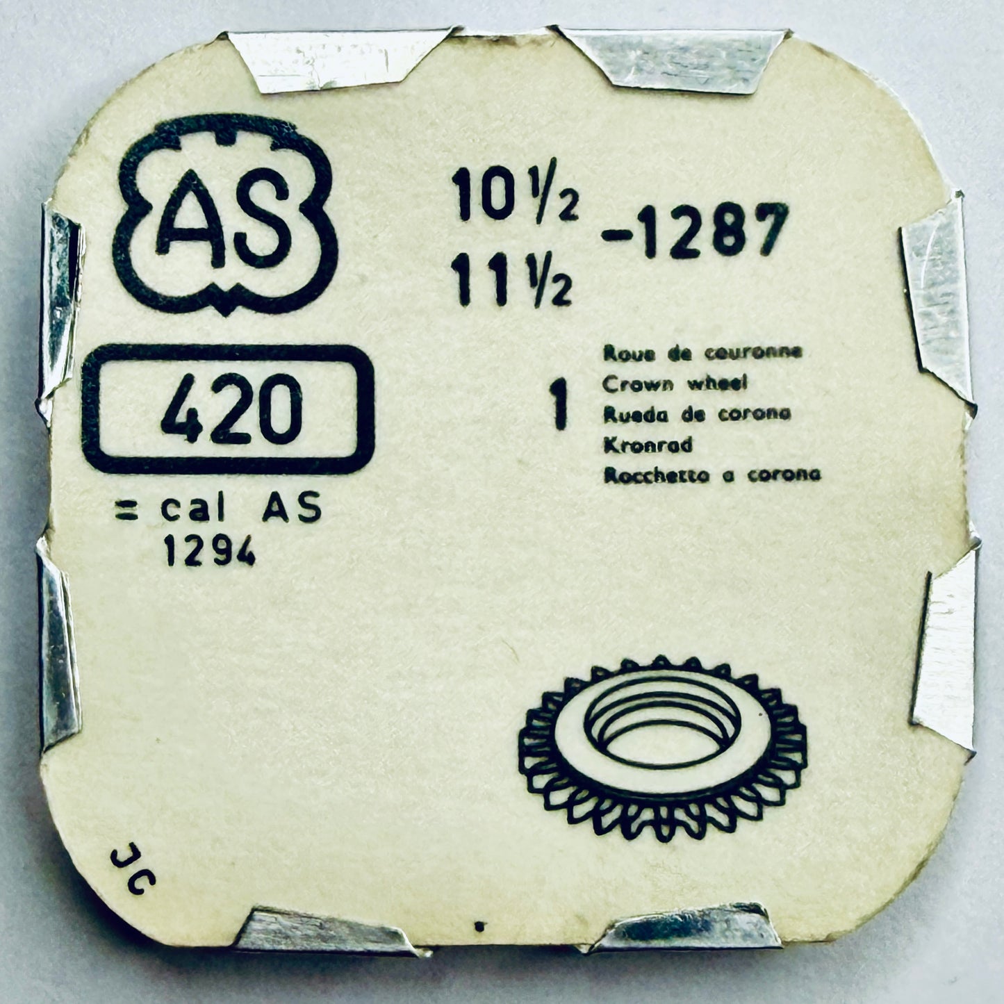 AS 1287 – Crown Wheel - 420