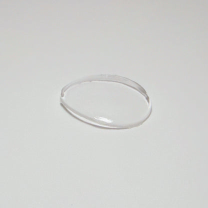 Oval - Bottom Edge Curved (Long Sides) - G-S Flexo Acrylic Watch Crystals - Vintage New Old Stock