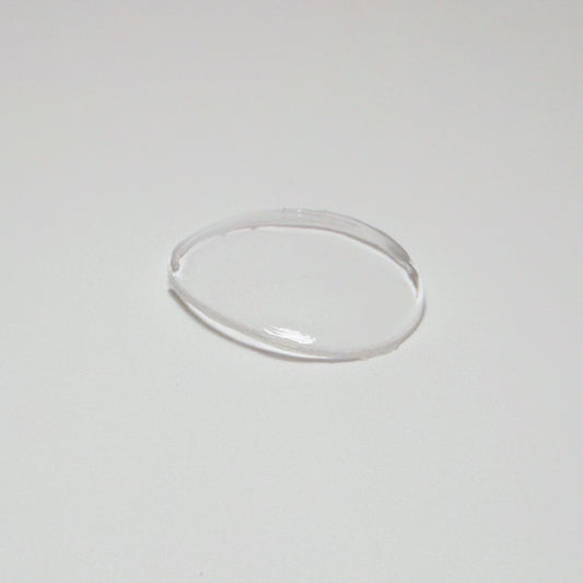 Oval - Bottom Edge Curved (Long Sides) - G-S Flexo Acrylic Watch Crystals - Vintage New Old Stock