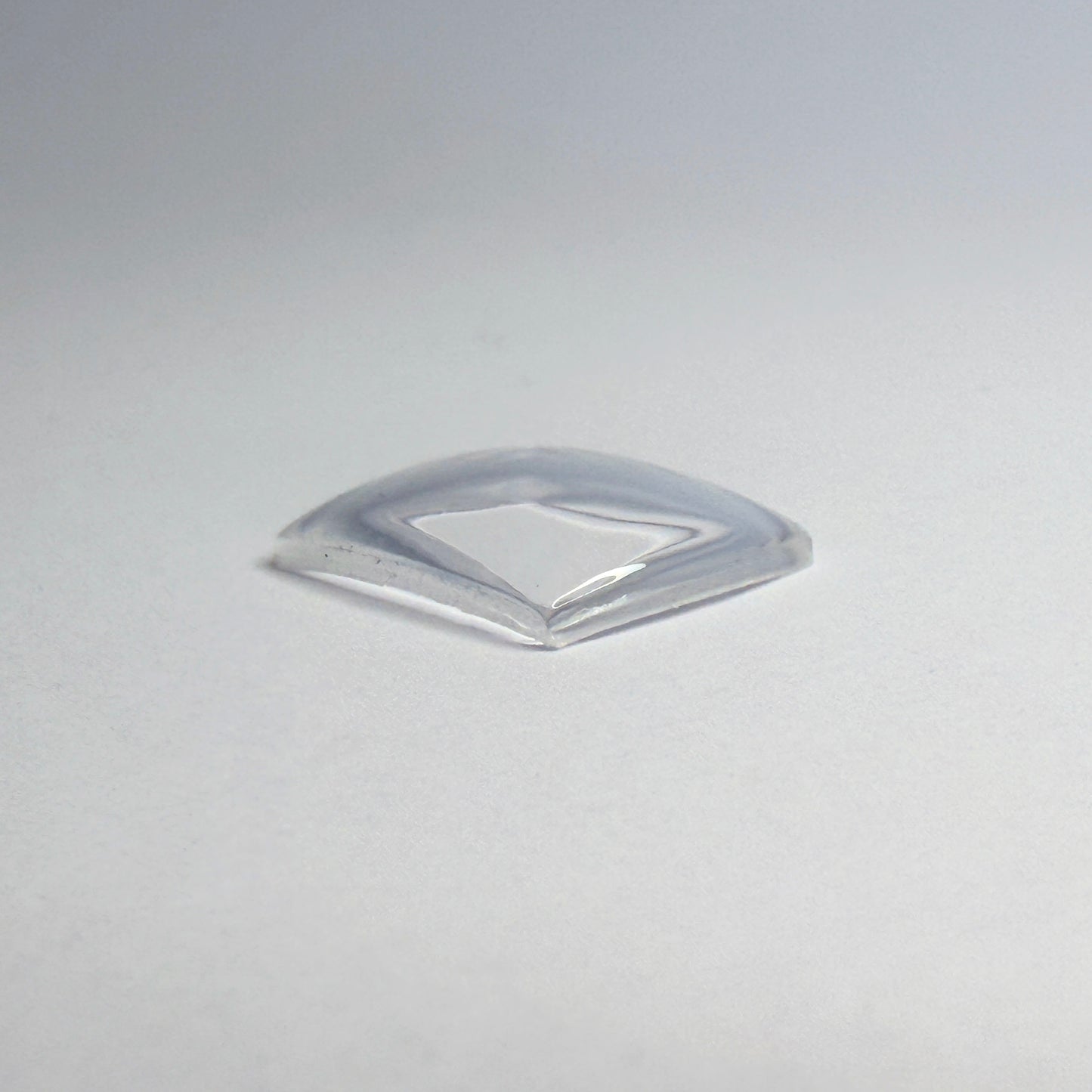 Tonneau / Barrel - Bottom Edge Curved (Both Sides) - G-S Flexo Acrylic Watch Crystals - Vintage New Old Stock