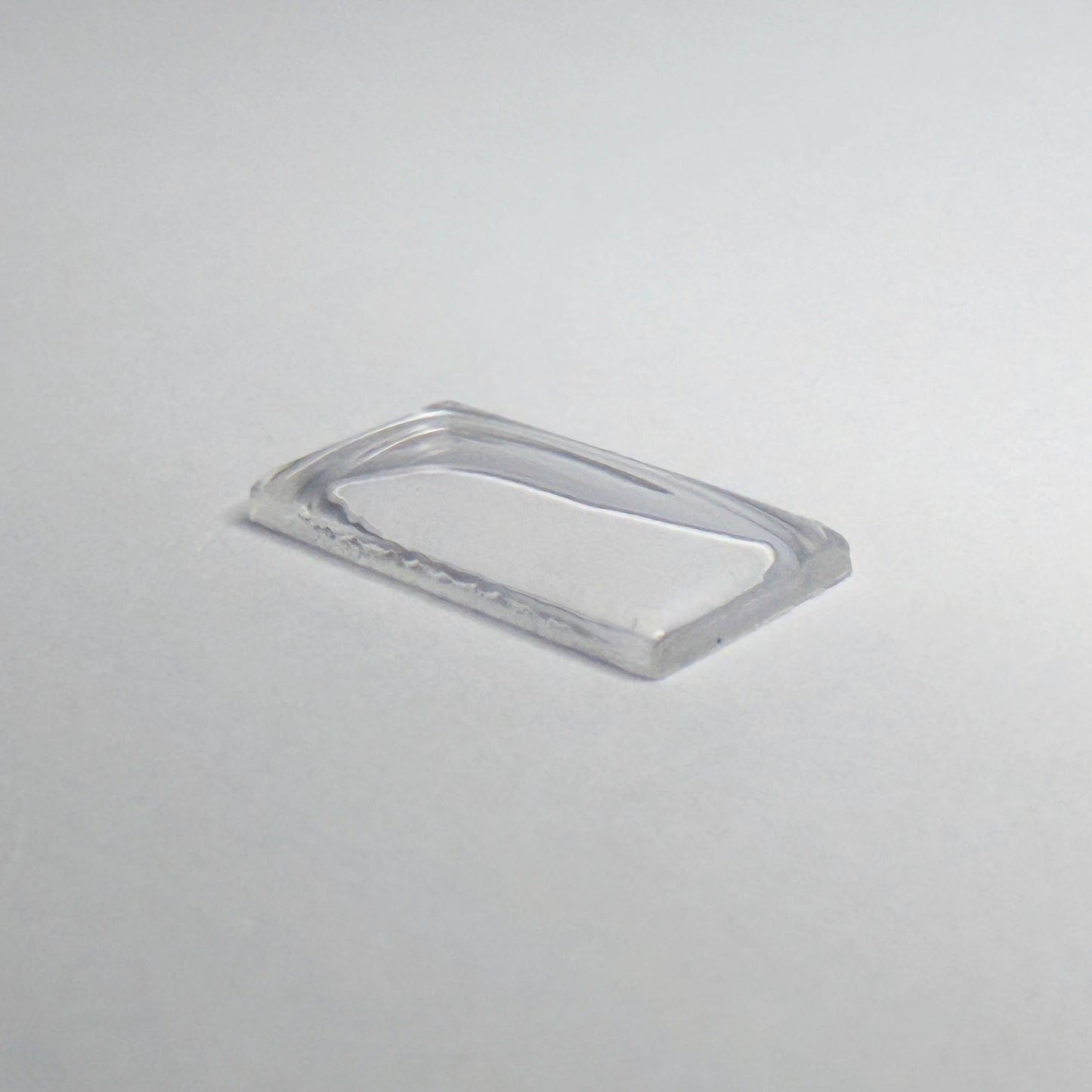 Rectangle Domed - Bottom Edges Flat - G-S Flexo Acrylic Watch Crystals - Vintage New Old Stock