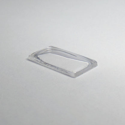 Rectangle Domed - Bottom Edges Flat - G-S Flexo Acrylic Watch Crystals - Vintage New Old Stock