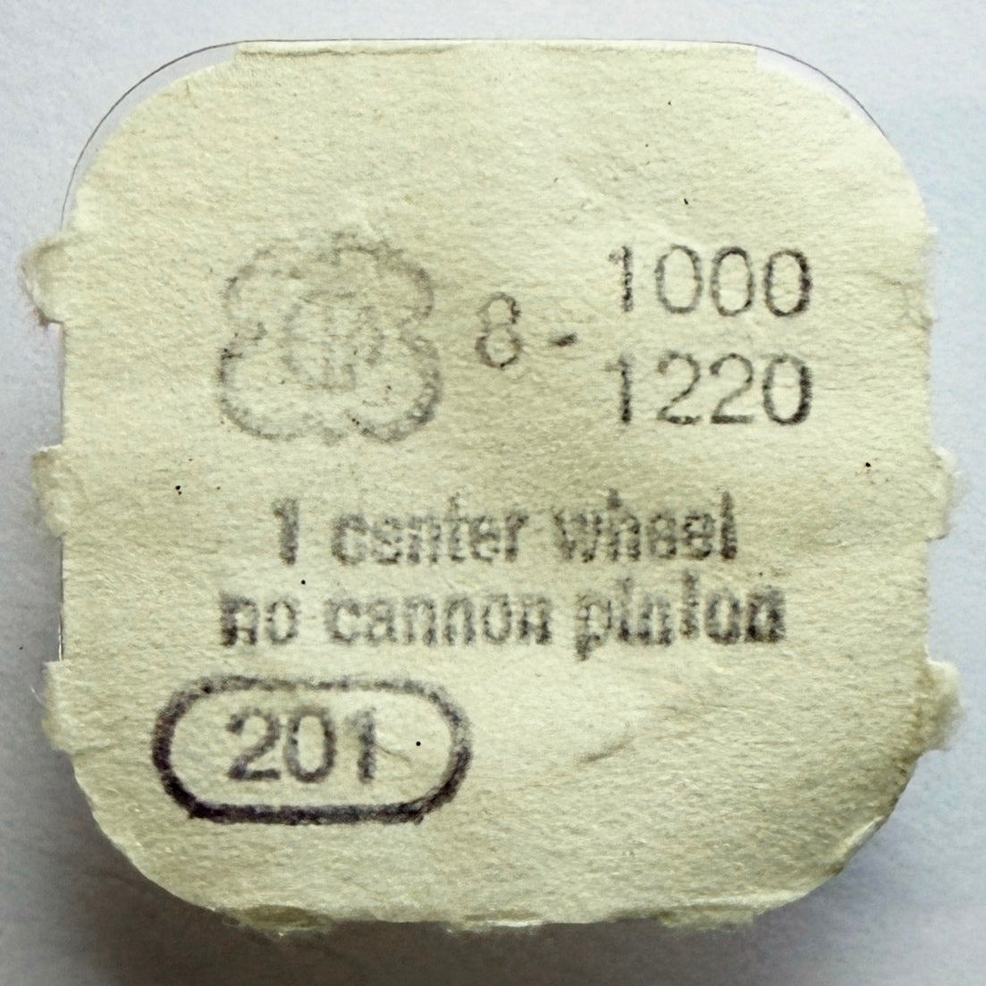 ETA 1000 / 1220 - Center Wheel (No Cannon Pinion) - 201