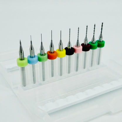 Tungsten Carbide Mini Micro Drill Bit Sets - PCB, Watchmaking, Jewellery - 0.1 - 3.0 mm